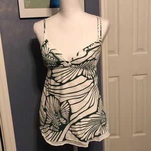 NOT FOR SALE  EUC J Crew Green/white tank top